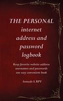Vintage Victorian Internet Address & Password Logbook