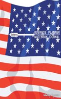 Business Planner Notebook Journal: Meeting Notebook Organizer / 8.1/2? x 11?, 108 Pages (American Flag)