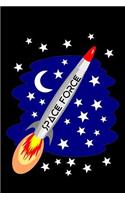 Space Force: Cornell Notes Notebook - Gag Gift - For Writers, Students - Homeschool, Rocket to the Stars