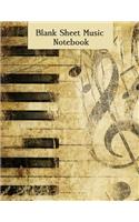 Blank Sheet Music Notebook