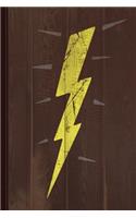 Vintage Lightening Bolt Journal Notebook