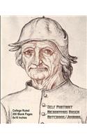 Self Portrait - Hieronymus Bosch - Notebook/Journal: College Ruled - 200 Blank Pages - 8x10 Inches