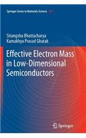 Effective Electron Mass in Low-Dimensional Semiconductors