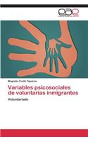 Variables psicosociales de voluntarias inmigrantes