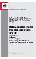 Bildverarbeitung Für Die Medizin 2016