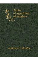 Tables of Logarithms of Numbers