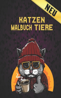 Malbuch Erwachsene Katzen: 50 Einseitige Katzen-Designs Stressabbauende Malbuch Katzen Designs Erstaunliche zum Ausmalen und Entspannen Katzen-Malbuch für Erwachsene Männer & 