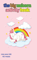 big unicorn activity book for kids 2-8