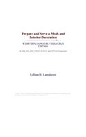 Prepare and Serve a Meal; And Interior Decoration (Webster's Japanese Thesaurus Edition)