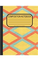Composition Notebook College Ruled Lined Book: White Blank Lined Retro Composition Book Writing Journal Gift for High School College Students or Teachers