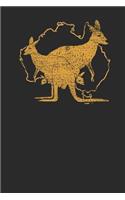 Kangaroo Australia: Kangaroos Notebook, Dotted Bullet (6 x 9 - 120 pages) Animal Themed Notebook for Daily Journal, Diary, and Gift