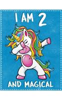 Unicorn Birthday: I am 2 & Magical Unicorn birthday two Years Old Gratitude Journal For Kids Write & Draw Children Diary Notebook Gratitude Journal For Kids Write & D