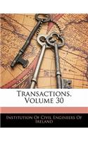 Transactions, Volume 30