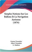 Simples Notions Sur Les Ballons Et La Navigation Aerienne (1876)