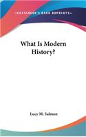 What Is Modern History?