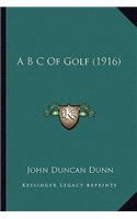A B C of Golf (1916)