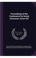 Proceedings of the Conference On Social Insurance, Issue 212