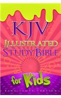 Illustrated Study Bible for Kids-KJV: King James Version, Pink Simulated Leather