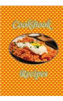 Cookbook Recipes (Orange checkerboard chicken BLANK COOKBOOK)