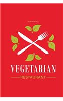 Blank Recipe Book: Vegetarian Restaurant: (English)