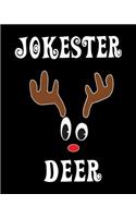 Jokester Deer: Deer Elk Antler Hunting Hobby 2020 Monthly Planner Dated Journal 8" x 10" 110 pages