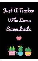 Just A Teacher Who Loves Succulents