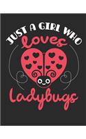 Just A Girl Who Loves Ladybugs: Ladybug 2020 Weekly Planner (Jan 2020 to Dec 2020), Paperback 8.5 x 11, Calendar Schedule Organizer