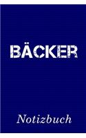 Bäcker Notizbuch