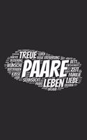 Paare: Notizblock A5 120 Seiten - Punktraster - Notizbuch als Wortwolke - Deine Notizen, Termine, Planung, Tagebuch oder Organisation