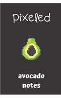 pixeled avocado notes