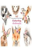 A-Z Coloring Bokks for Kids & Toddlers Coloring Animals