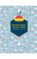 Knitting Graph Paper Notebook - 2: 3 Ratio: Knitters Graph Paper Journal, Knitting Design Graph Paper, Blank Knitting Patterns Book, Cute Unicorns Cover(75 Knitting Graph Paper Notebook)