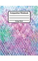 Composition Notebook: School Notebook College Ruled Lined V15