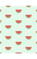 Watermelon Notebook Blank: Blue Cute Fruit Sketchbook Blank Paper Book Unlined Unruled Sheet Drawing Sketching Doodle Doodling Painting Journal Sticker Book For Kids Teen Girl(22 Watermelon Notebook Blank)