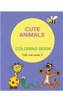 Cute Animals Coloring Book