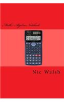 Math Algebra Notebook