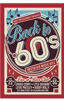 Back to 60's: Retro Sixties Music Nostalgia Notebook Journal