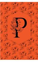 Floral Monogram Journal/Notebook - P