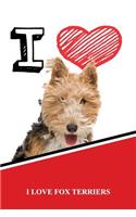 I Love Fox Terriers: Jiu-Jitsu Training Diary Training Journal Log Feature 120 Pages 6x9