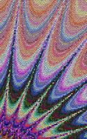 Psychedelic Notebook: Colorful Abstract Art Blank Lined Composition Journal