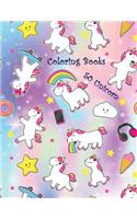 50 Unicorn Coloring Books