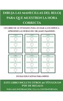 Fichas educativas para niños (Dibuja las manecillas del Fichas educativas para niños para que muestren la hora correcta)