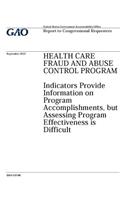 Health Care Fraud and Abuse Control Program