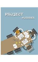 Project Planner: Project management, Project Organizer:7.5x9.25" 130Pages Make it happen in reality Follow Up