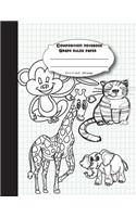Composition notebook graph ruled paper 8.5 x 11