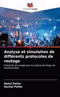 Analyse et simulation de différents protocoles de routage