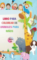 Libro para colorear de animales para niños