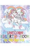 Unicorn coloring book for kids ages 4-8