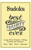 Sudoku: 2 Per Page - 202 FULL SIZE LARGE PRINT Easy to Extreme Puzzles, Rules & Solutions / Answers. Plenty of Margin Space. Daddy Heart. Beautiful Custom D(32 Sj31)