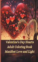 Valentine's Day Hearts Adult and Teen Coloring Book